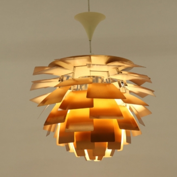 Iconic pendant light Artichoke in copper biggest version (9)