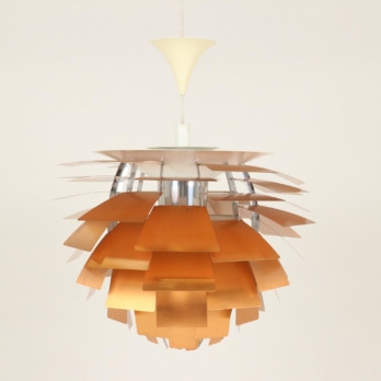 Iconic PH Artichoke hanging lamp in copper with 72 blades (3)