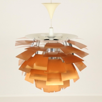 Iconic PH Artichoke hanging lamp in copper with 72 blades (5)