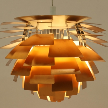 PH Artichoke 84 by Poul Henningsen for Louis Poulsen in copper (1)