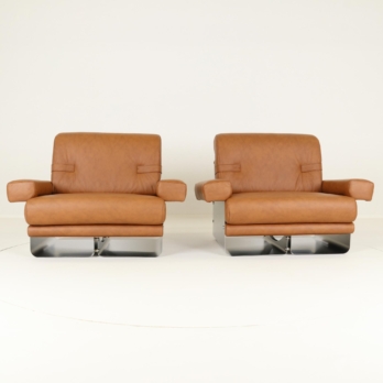 Rare set of lounge chairs by Xavier Féal (1)