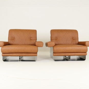 Rare set of lounge chairs by Xavier Féal (7)