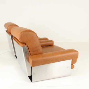 Relax comfort leather inox chair Féal (1)