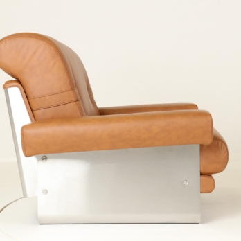 Relax comfort leather inox chair Féal (7)