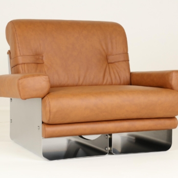 Relax comfort leather inox chair Féal (8)