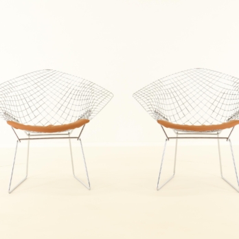 set of diamont chairs by Harry Bertoia for Knoll International (4)