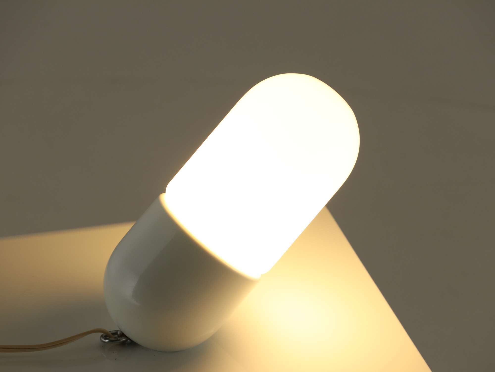 Italian table lamp in the form of a giant pill