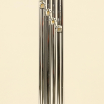 Space age floor lamp organ with 12 metal tubes of different heights (2)